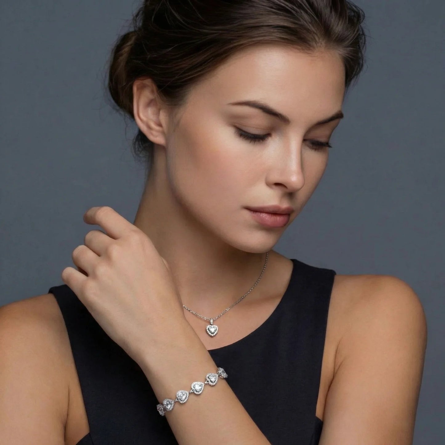 Heart Symphony Moissanite Set Luxunae
