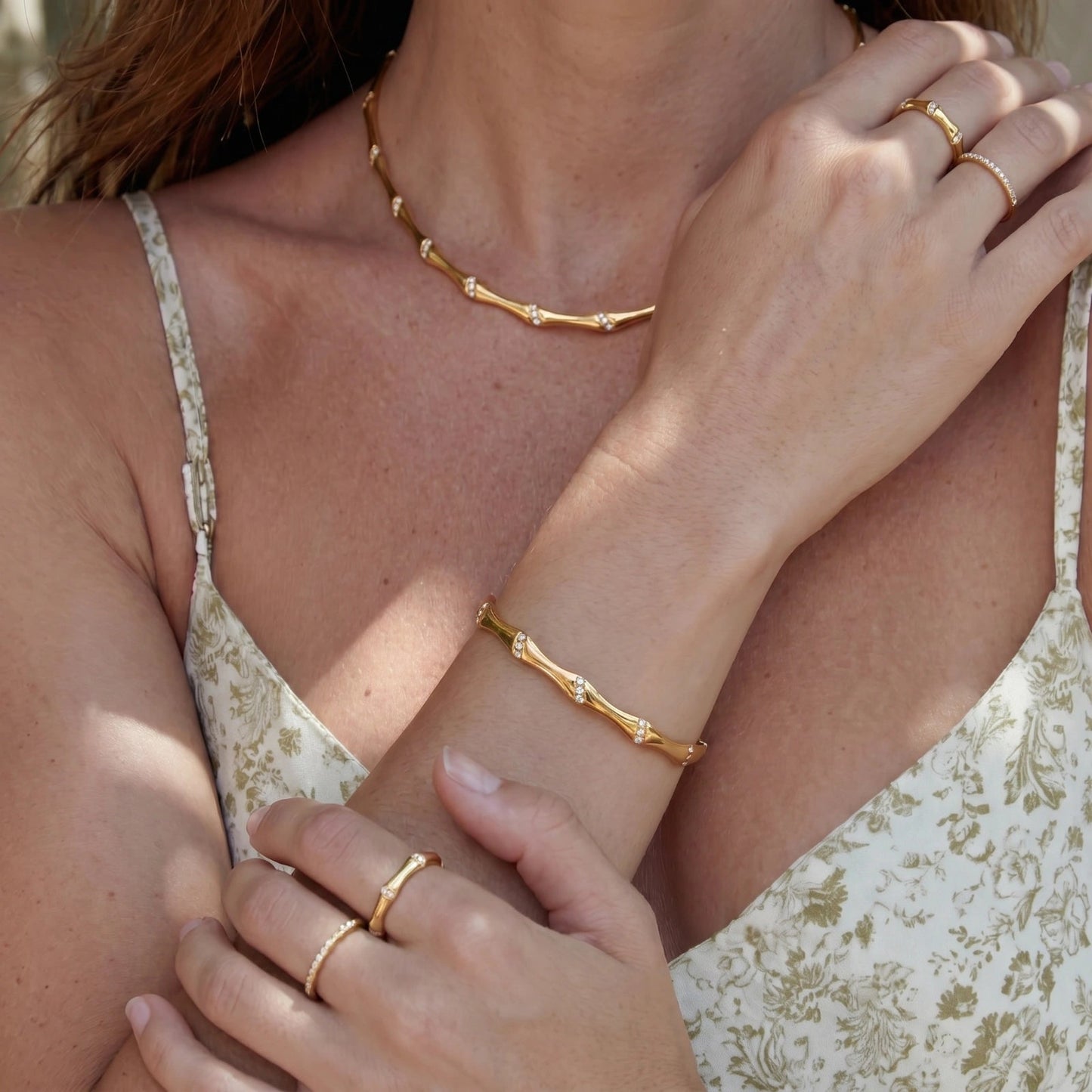 Bamboo Spark Bangle Luxunae