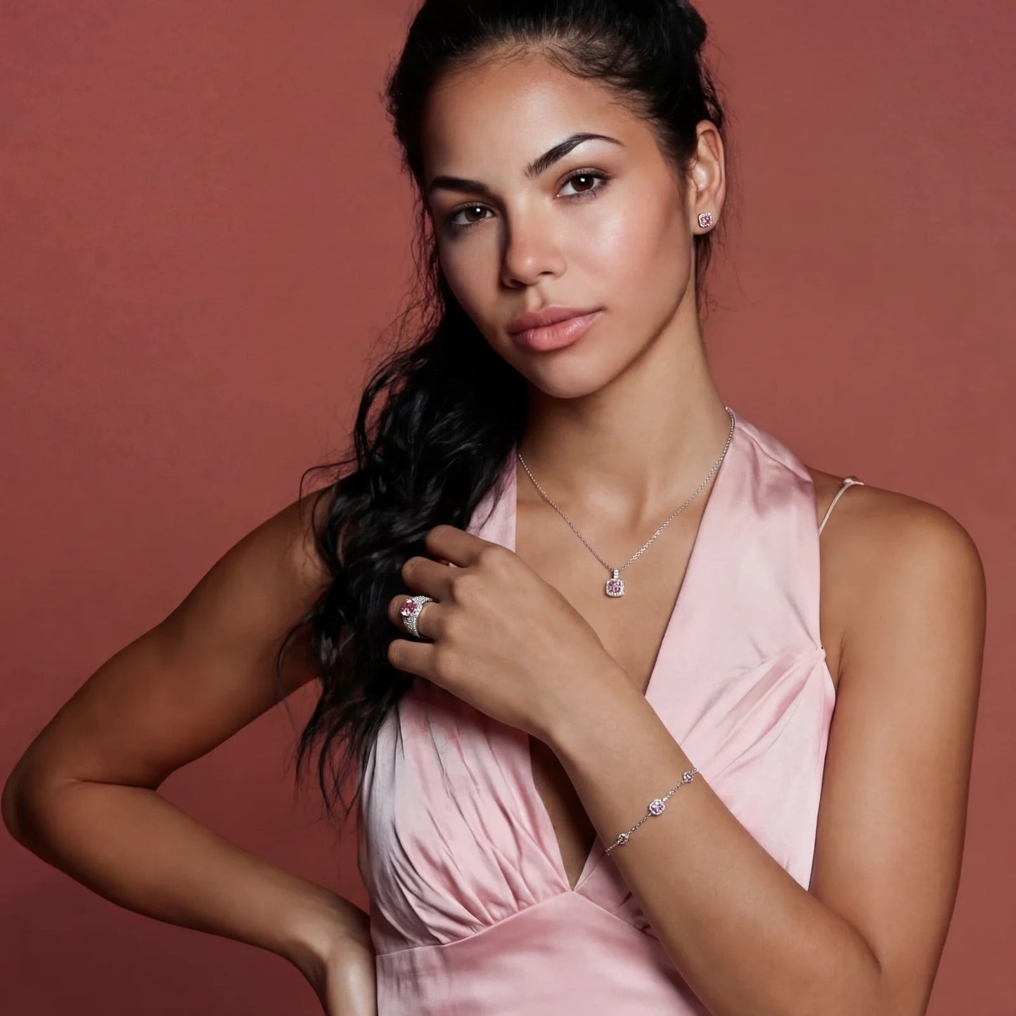 Blush Dreams Moissanite Set Luxunae