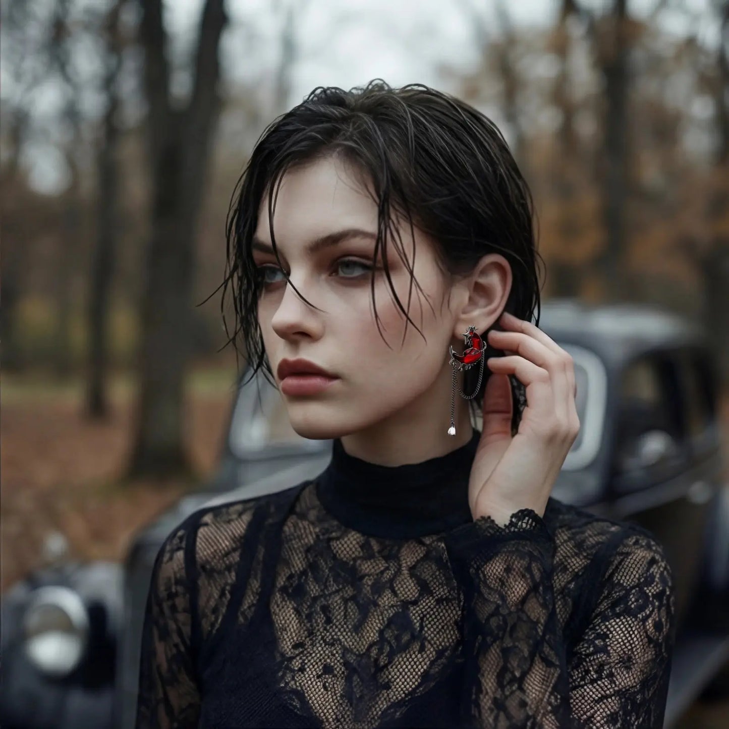 Blood Moon Earrings Luxunae