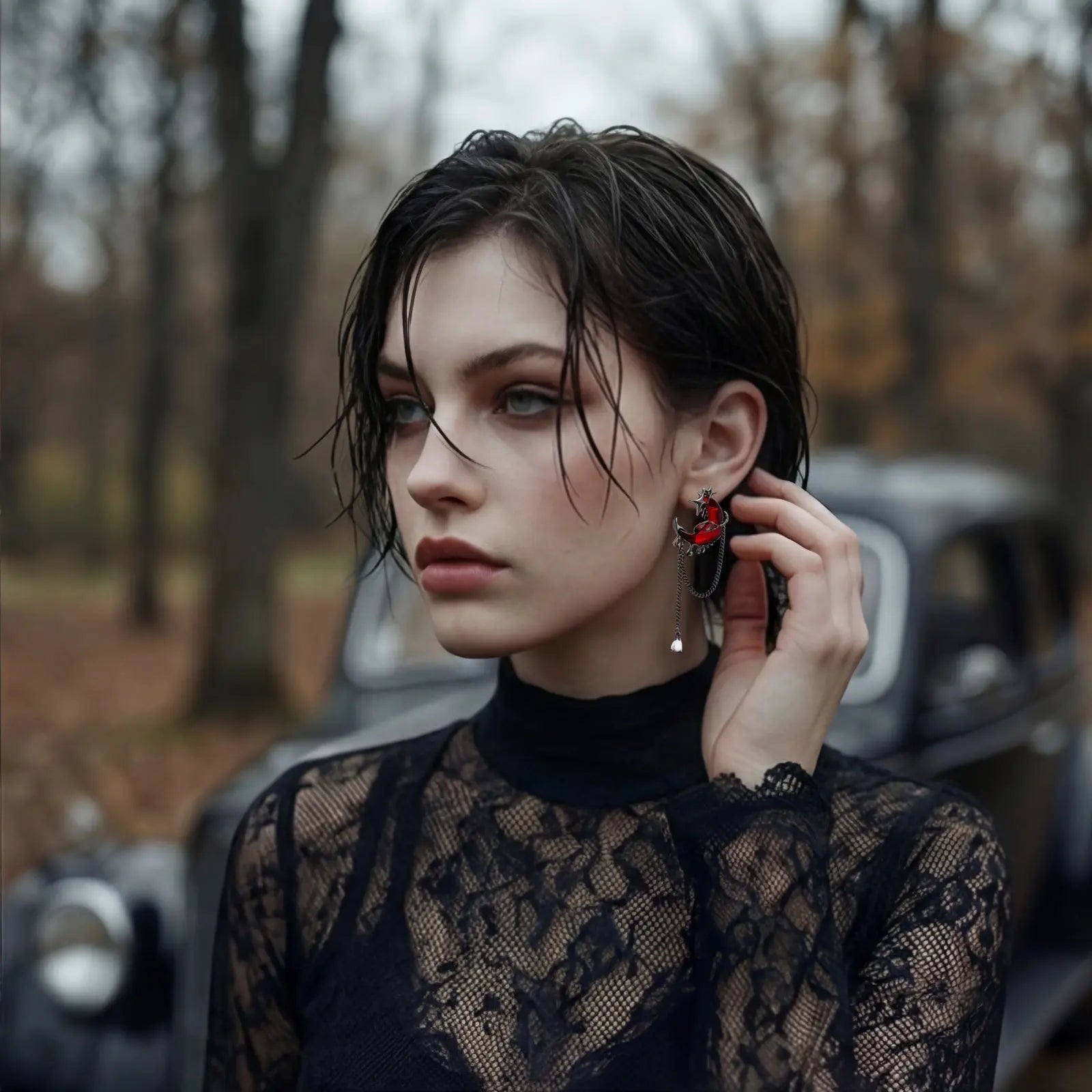 Blood Moon Earrings Luxunae