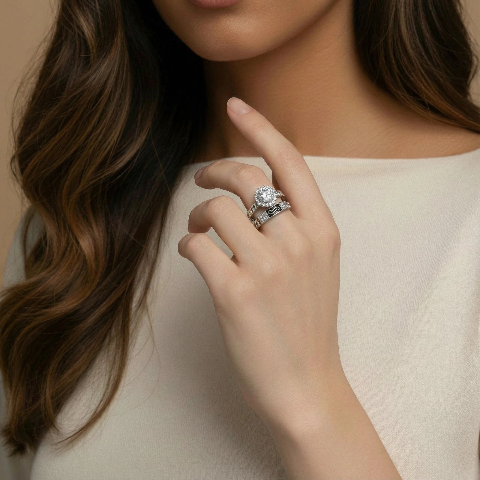 Cosmic Chain Halo Ring Luxunae