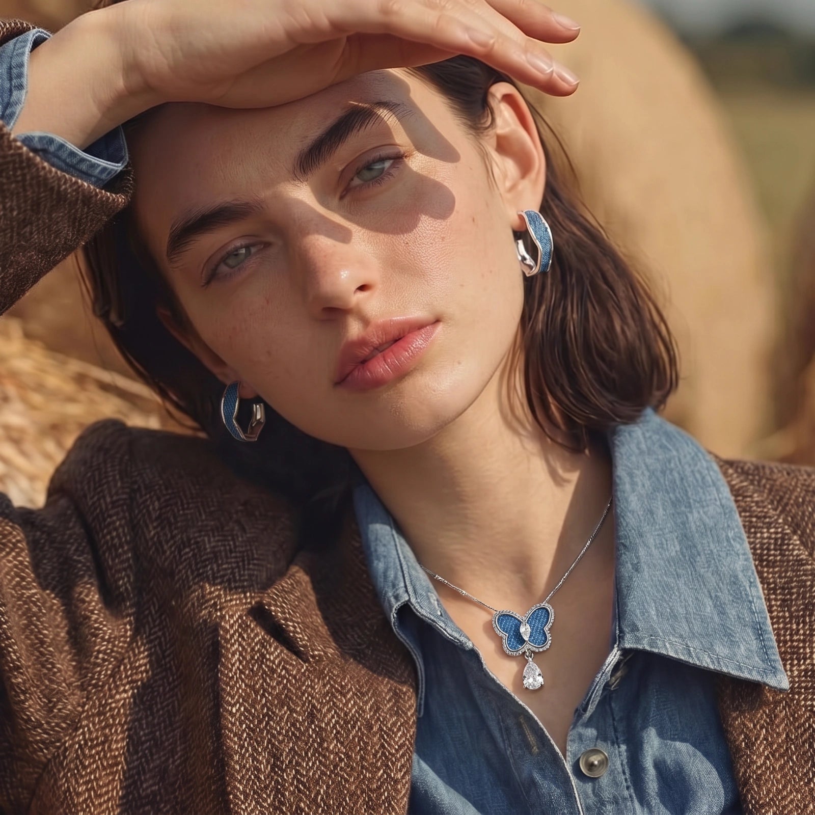 Denim Dreams Hoops Luxunae