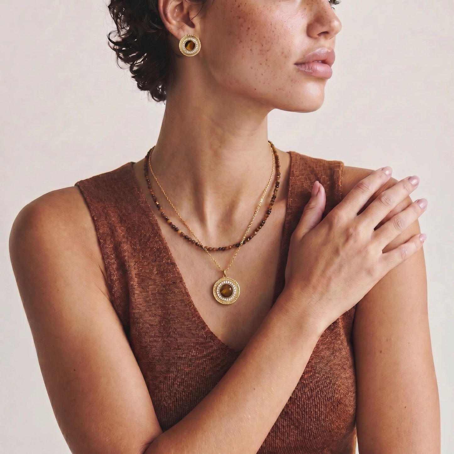Amber Circle Set Luxunae