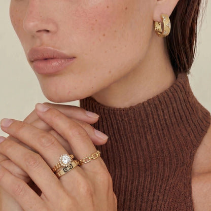 Golden Hour Chain Ring Set Luxunae