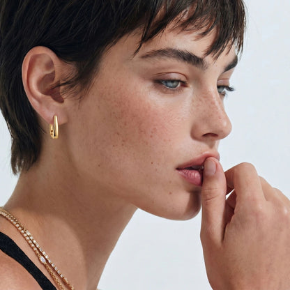 Golden Hour Huggie Earrings Luxunae