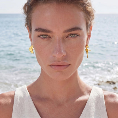 Coral Reef Asymmetrical Studs Luxunae