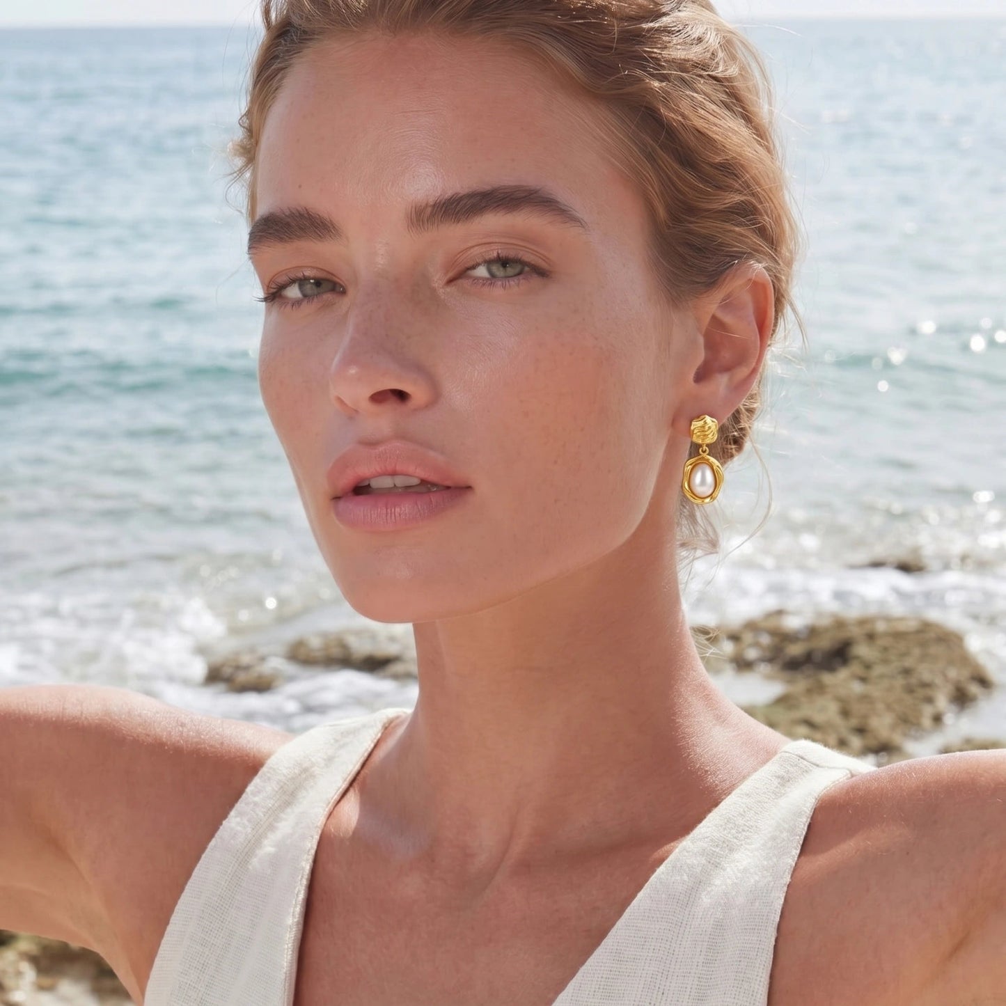 Golden Bloom Pearl Drops Luxunae